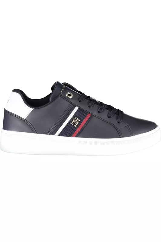 Tommy Hilfiger Blue Leather Women Sneaker