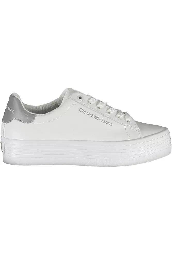 Calvin Klein White Leather Women Sneaker