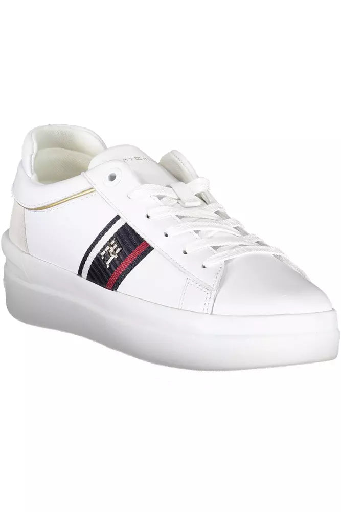 Tommy Hilfiger White Polyester Women Sneaker