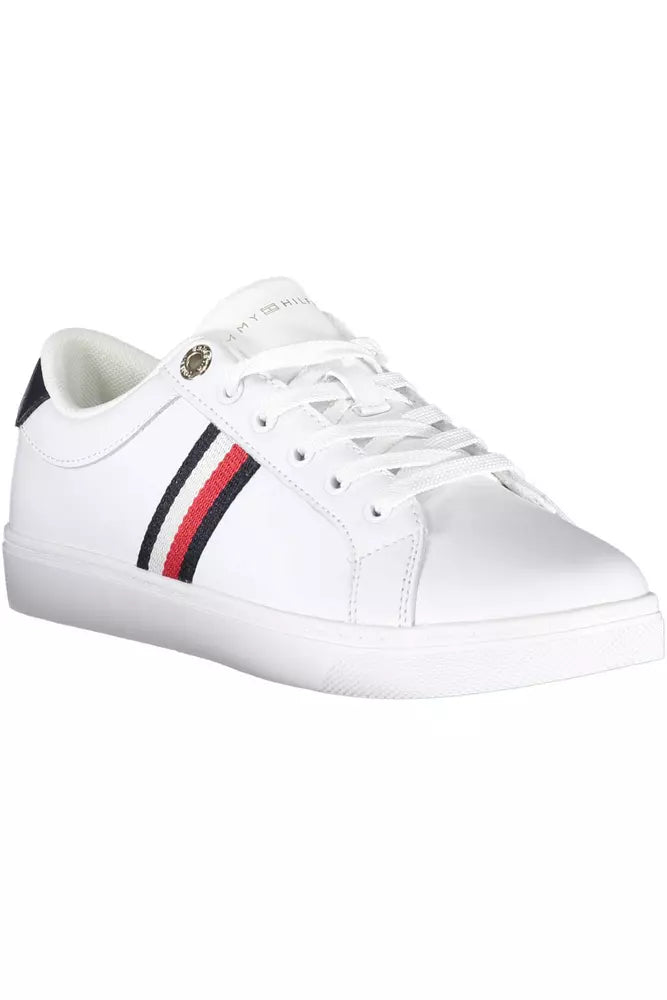 Tommy Hilfiger White Leather Women Sneaker