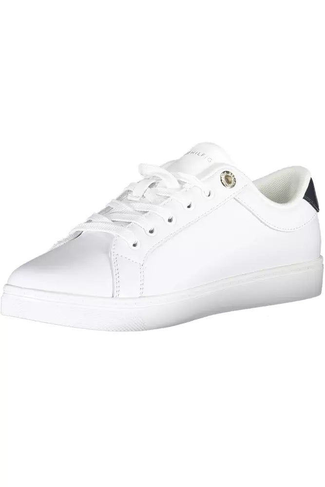 Tommy Hilfiger White Leather Women Sneaker