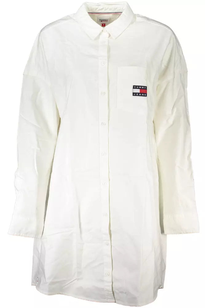 Tommy Hilfiger White Cotton Women Shirt