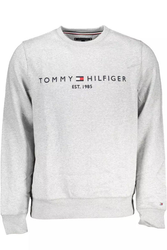 Tommy Hilfiger Gray Cotton Men Sweater