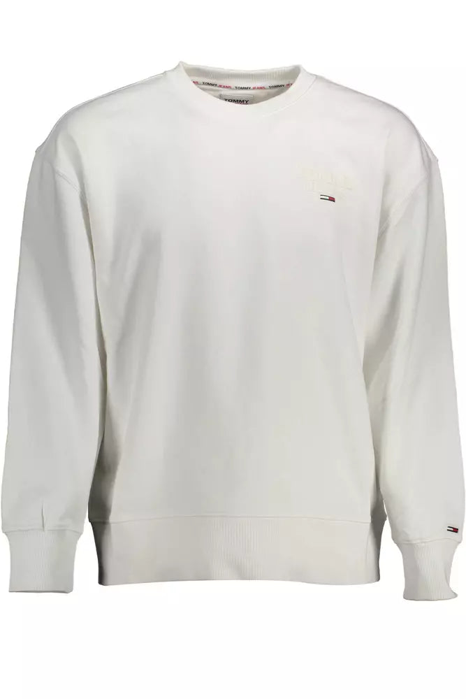 Tommy Hilfiger White Cotton Men Sweater