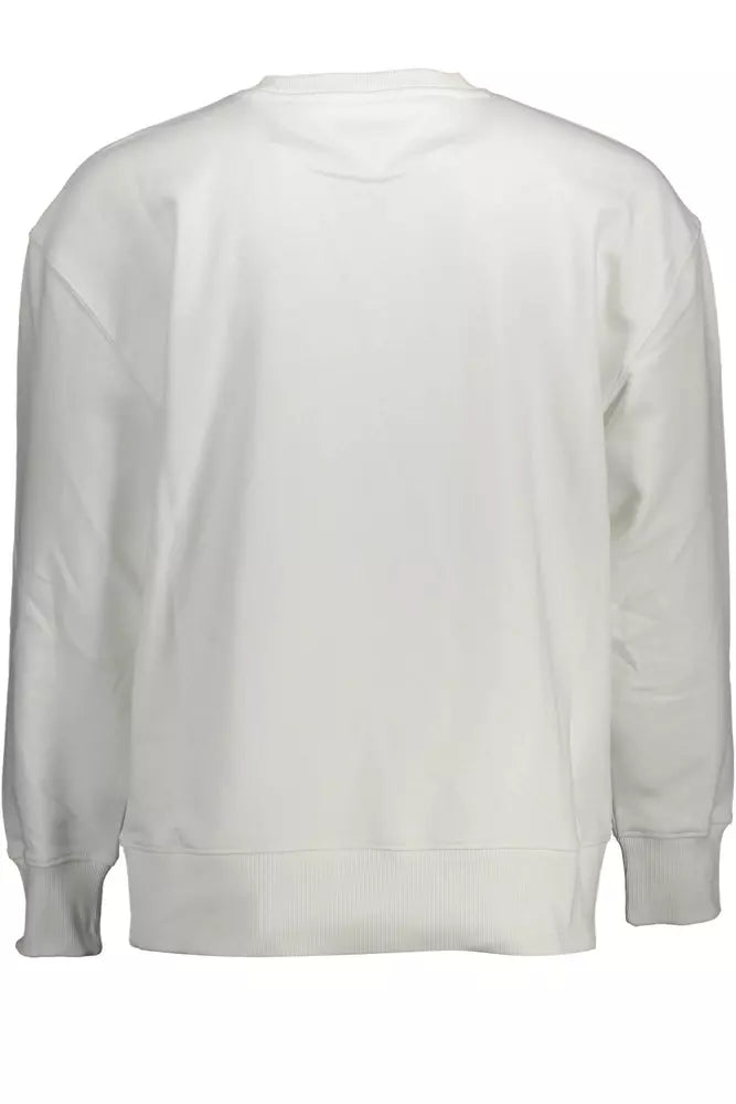 Tommy Hilfiger White Cotton Men Sweater