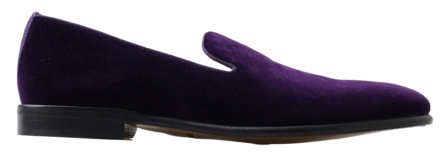 Dolce & Gabbana Elegant Purple Slipper Loafers