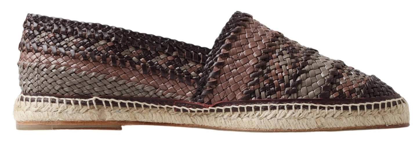 Dolce & Gabbana Multicolor Buffalo Leather Espadrilles