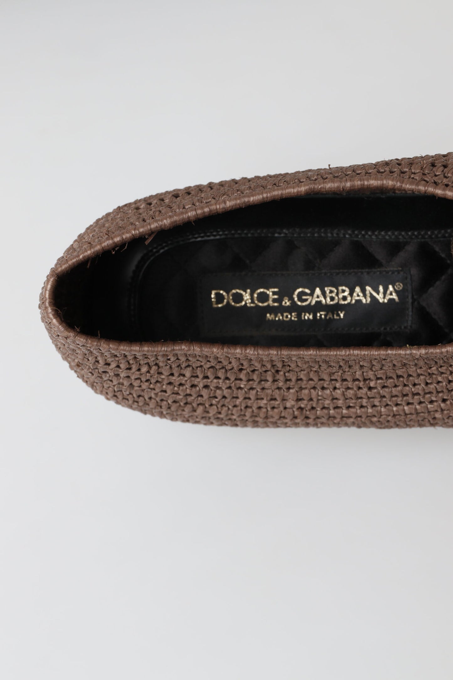 Dolce & Gabbana Exquisite Men's Raffia Derby Shoes