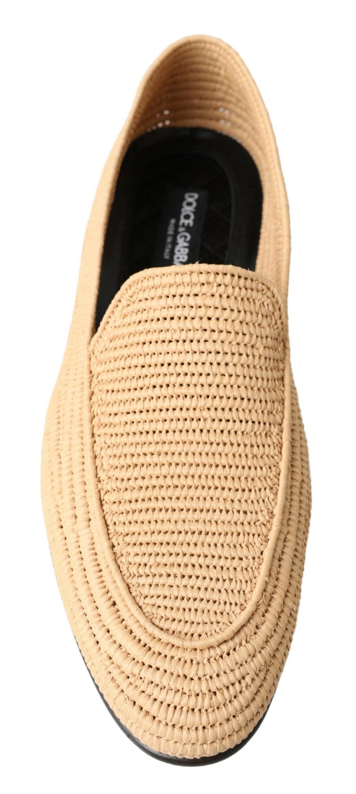 Dolce & Gabbana Elegant Beige Loafer Shoes - Slip On Sophistication