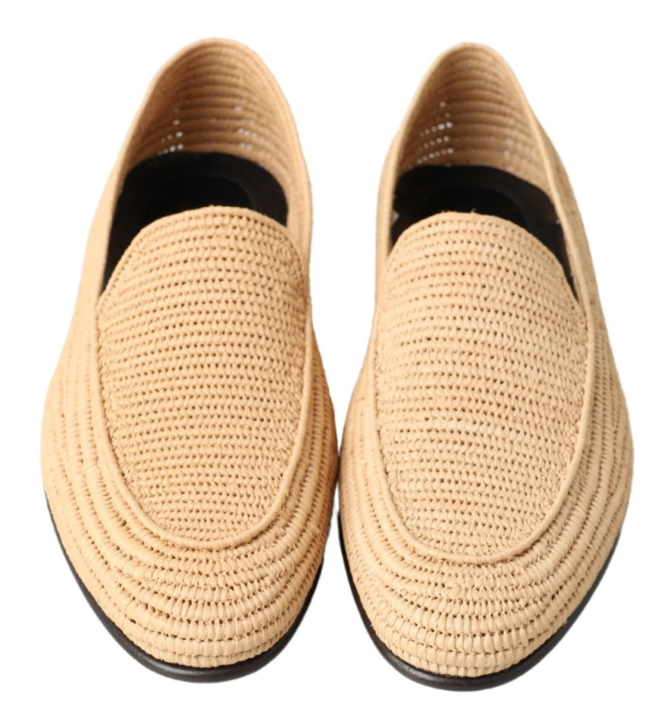 Dolce & Gabbana Elegant Beige Loafer Shoes - Slip On Sophistication