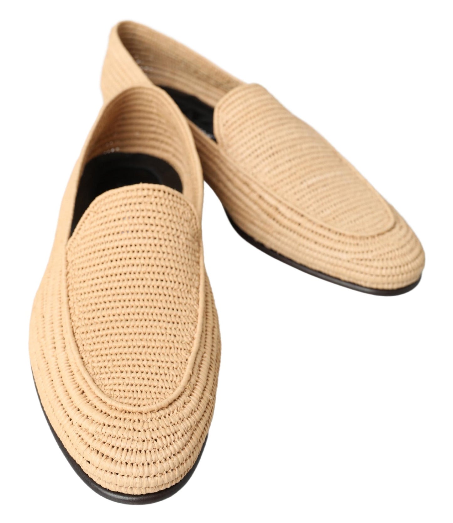 Dolce & Gabbana Elegant Beige Loafer Shoes - Slip On Sophistication