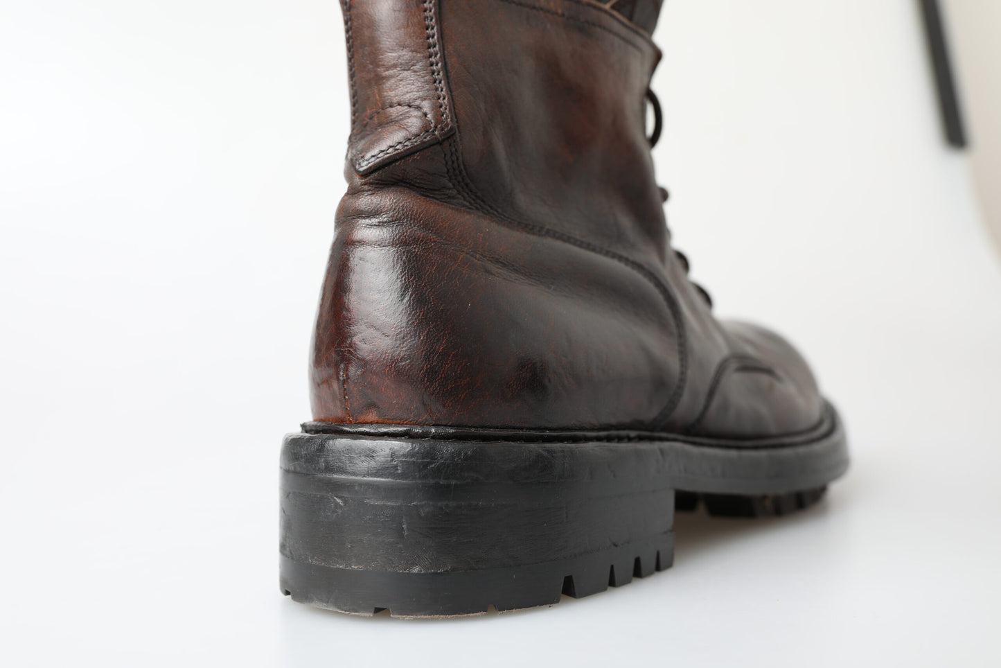 Dolce & Gabbana Elegant Combat Leather Boots - Refined Style