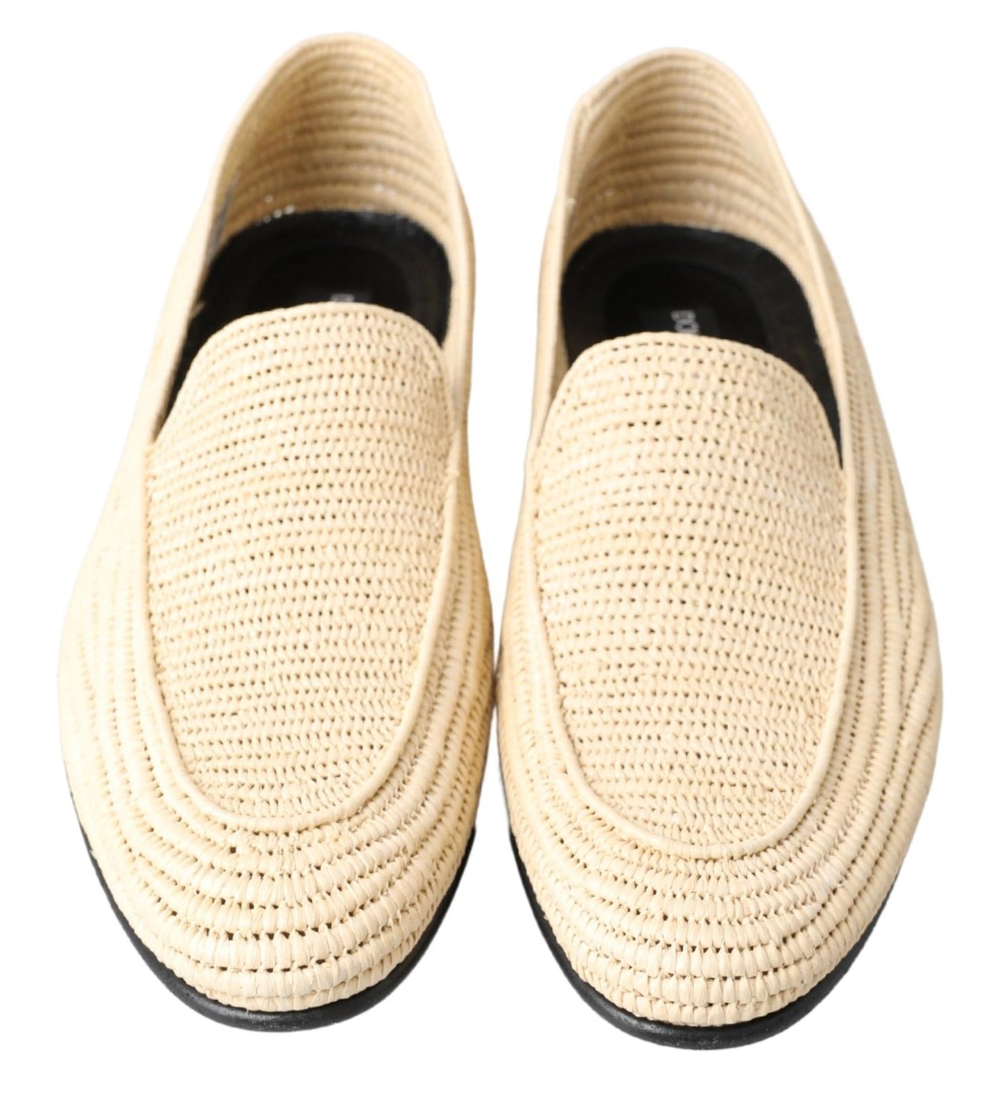 Dolce & Gabbana Elegant Cream Viscose Men's Loafers