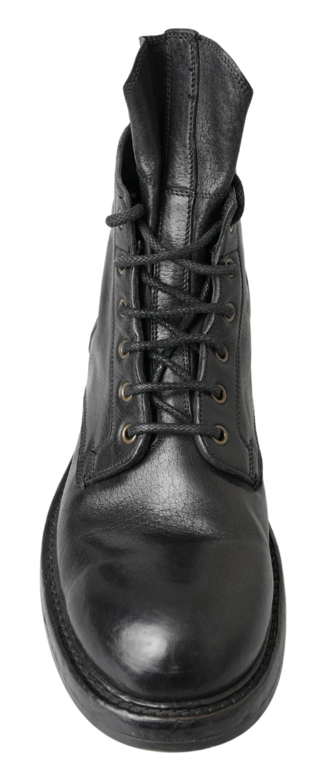 Dolce & Gabbana Elevate Your Style with Combat Leather Boots