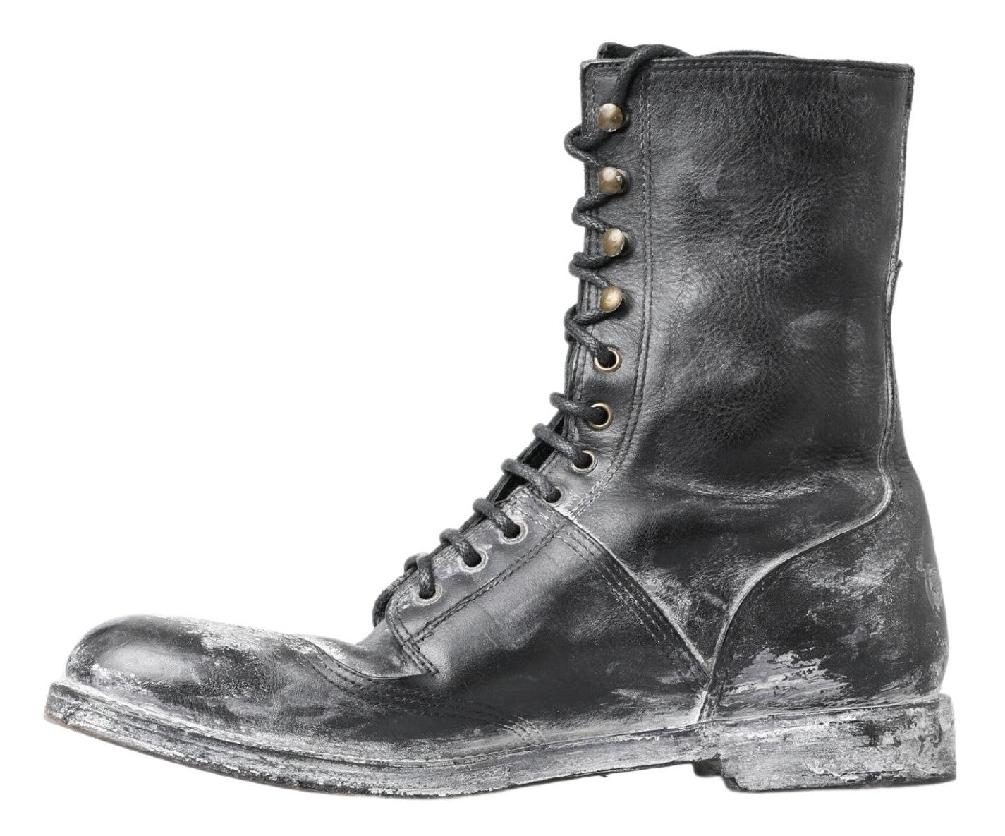 Dolce & Gabbana Elegant Combat Leather Boots