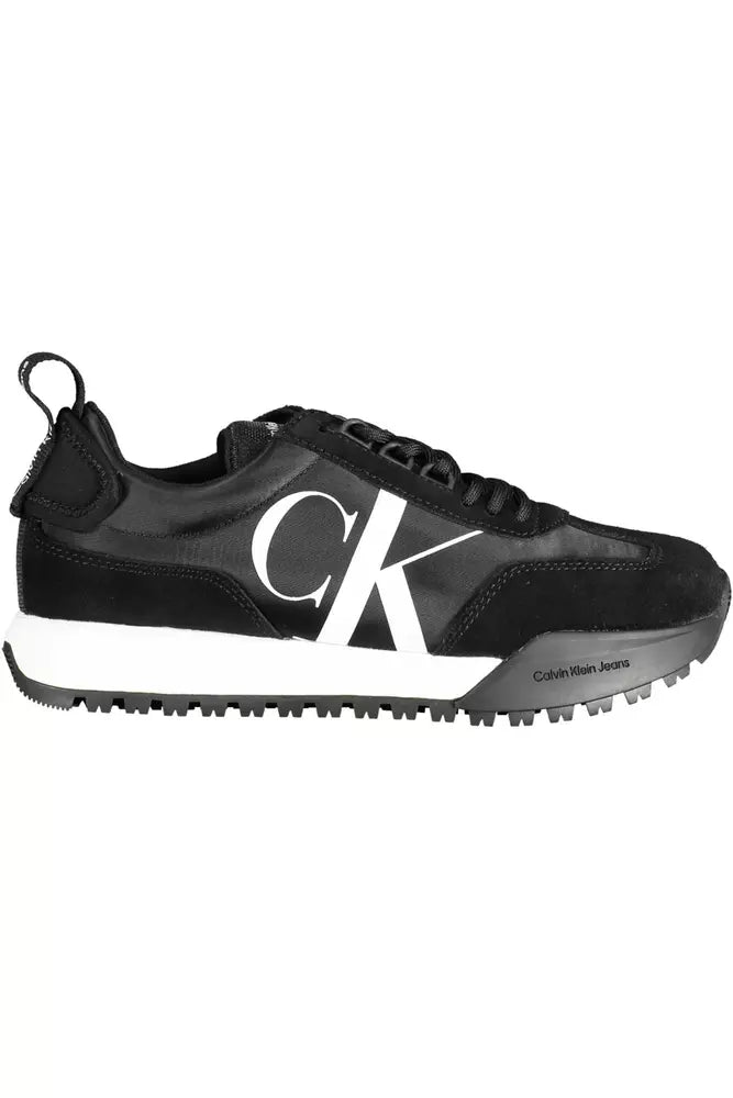 Calvin Klein Black Leather Women Sneaker