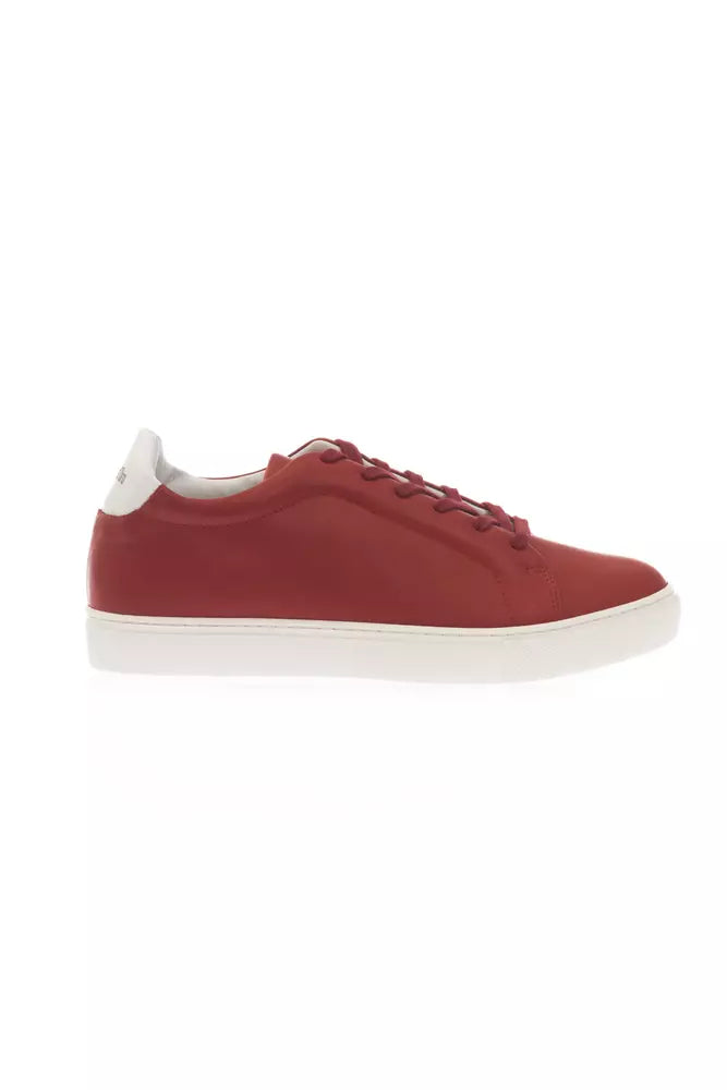 Pantofola D'Oro Red Leather Men Sneaker