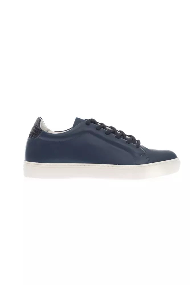 Pantofola D'Oro Blue Leather Men Sneaker