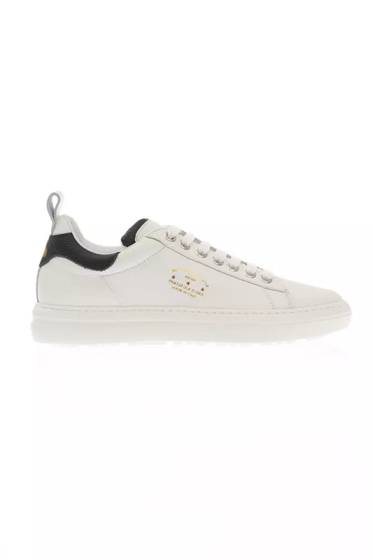 Pantofola D'Oro White Leather Men Sneaker