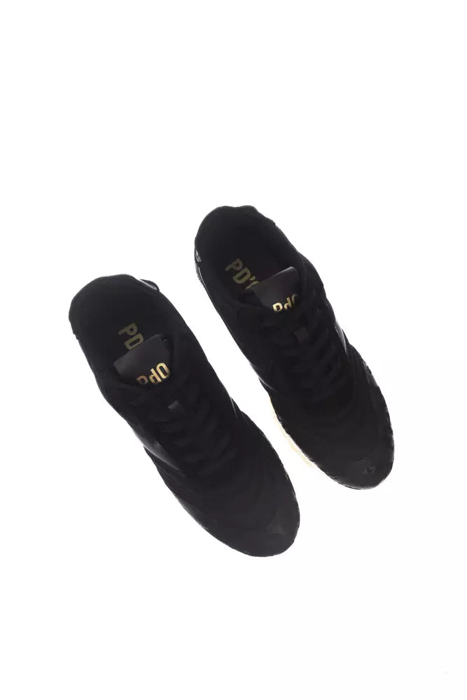 Pantofola D'Oro "Black Leather Men Sneaker"