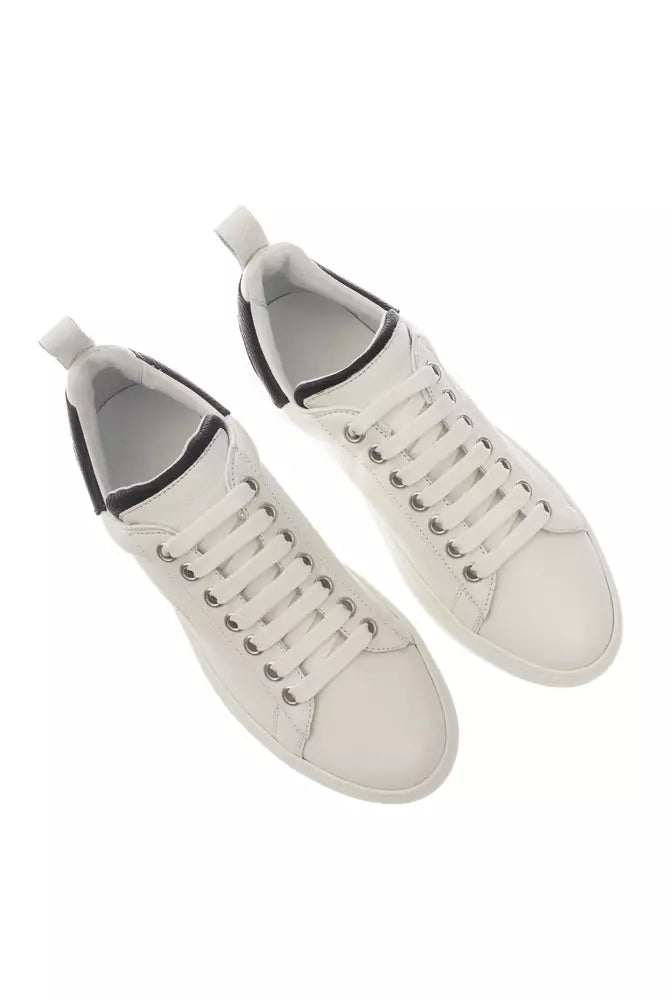 Pantofola D'Oro White Leather Men Sneaker