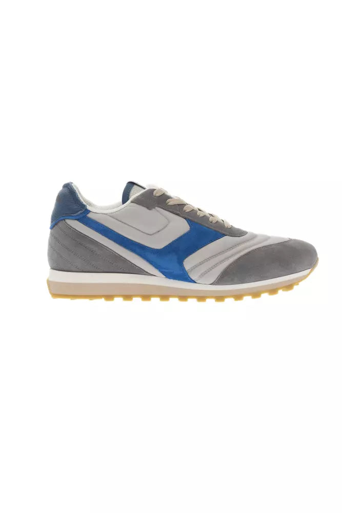 Pantofola D'Oro Gray Leather Men Sneaker