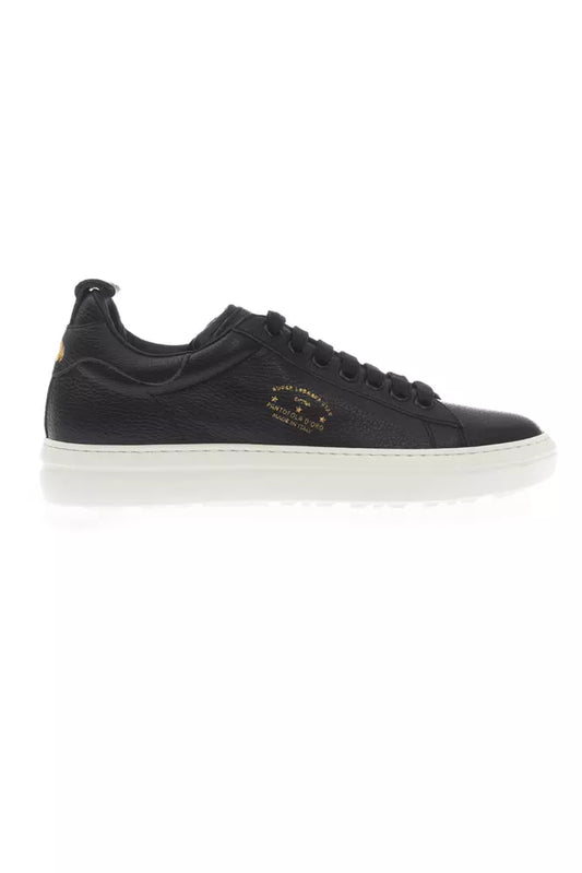 Pantofola D'Oro Black Leather Men Sneaker