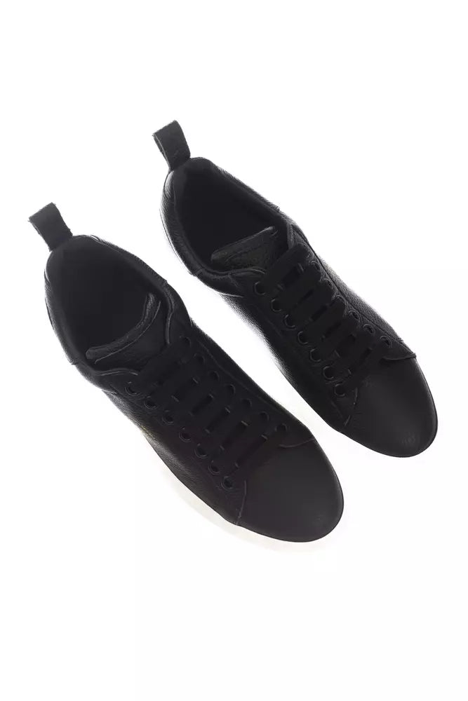 Pantofola D'Oro Black Leather Men Sneaker