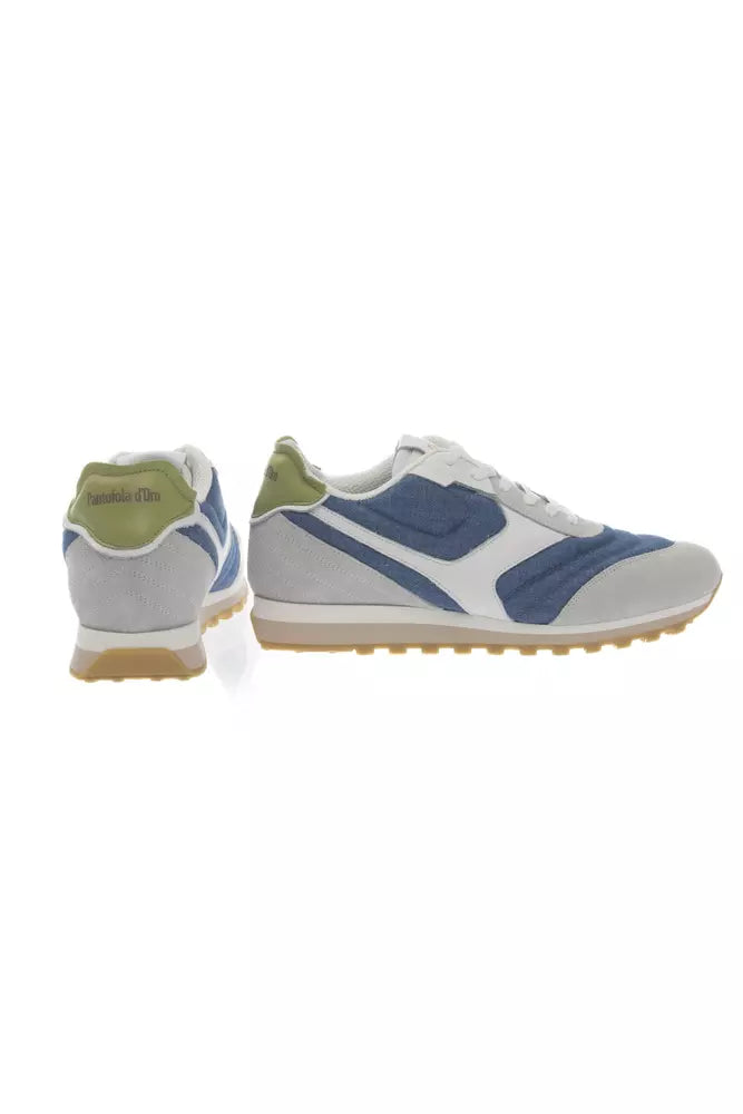 Pantofola D'Oro Light Blue Leather Men Sneaker