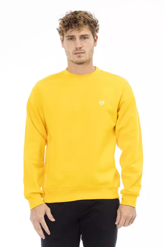 Sergio Tacchini Yellow Cotton Men Sweater