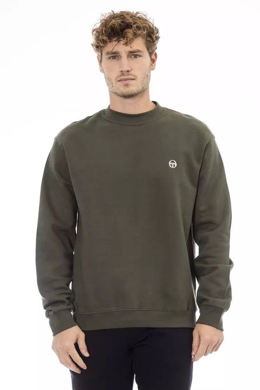 Sergio Tacchini Green Cotton Men Sweater