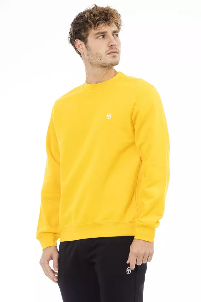 Sergio Tacchini Yellow Cotton Men Sweater