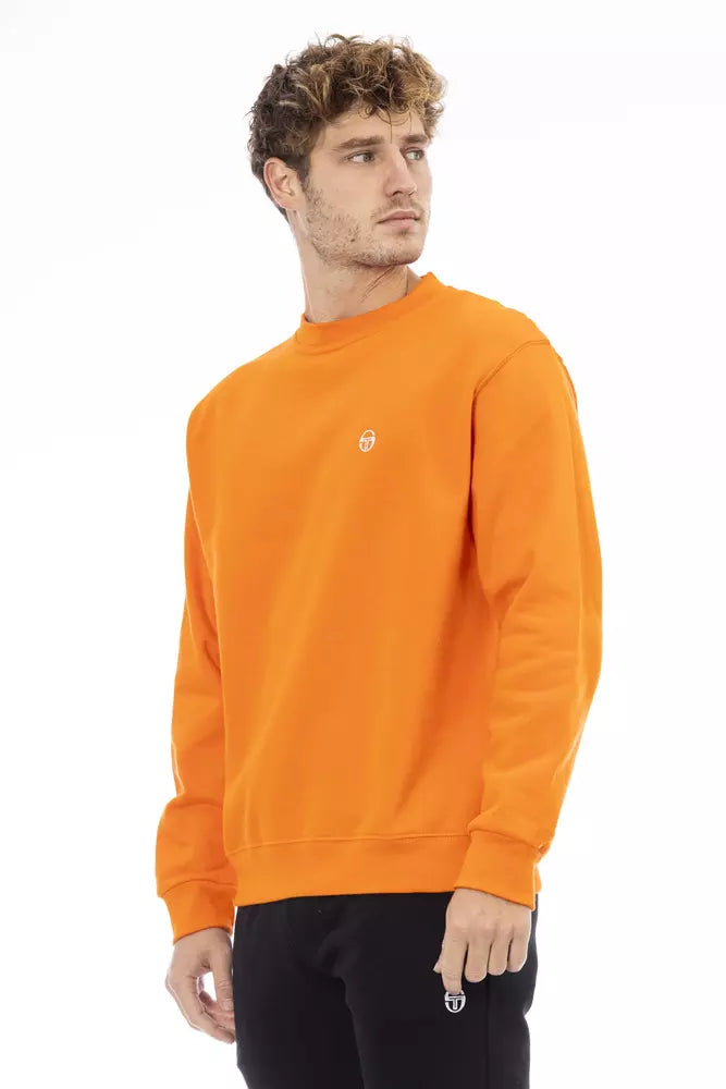 Sergio Tacchini Orange Cotton Men Sweater