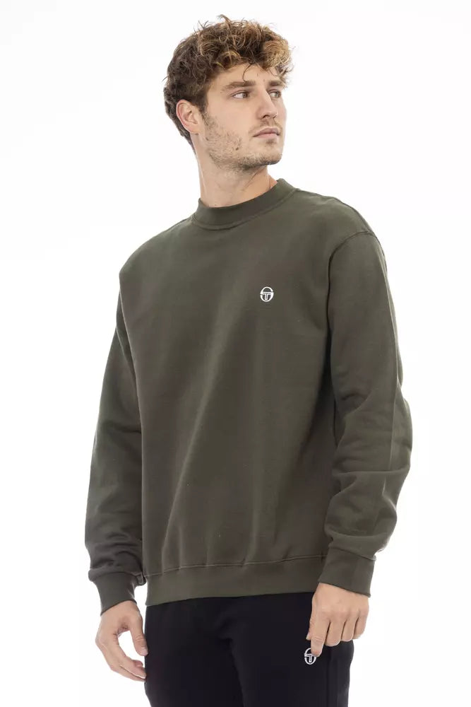 Sergio Tacchini Green Cotton Men Sweater