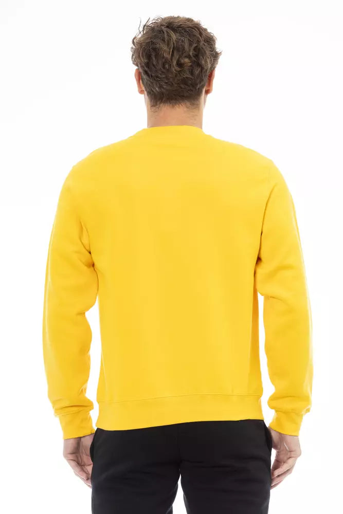 Sergio Tacchini Yellow Cotton Men Sweater