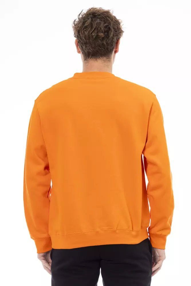 Sergio Tacchini Orange Cotton Men Sweater