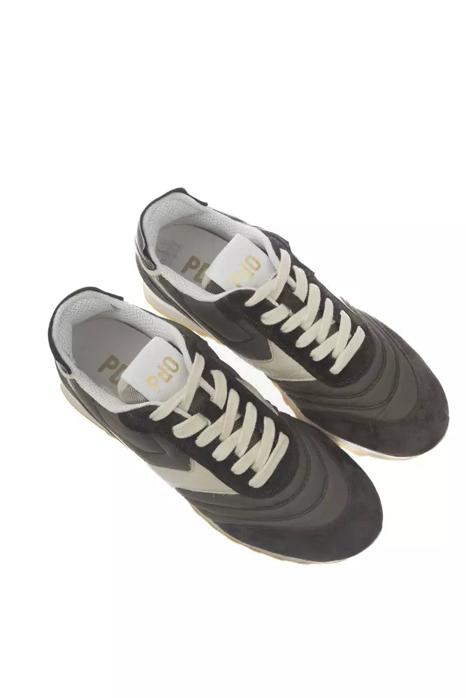 Pantofola D'Oro Green Leather Men Sneaker