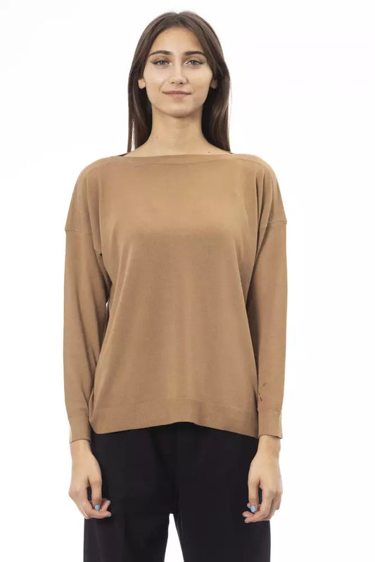 Alpha Studio Beige Viscose Women Sweater