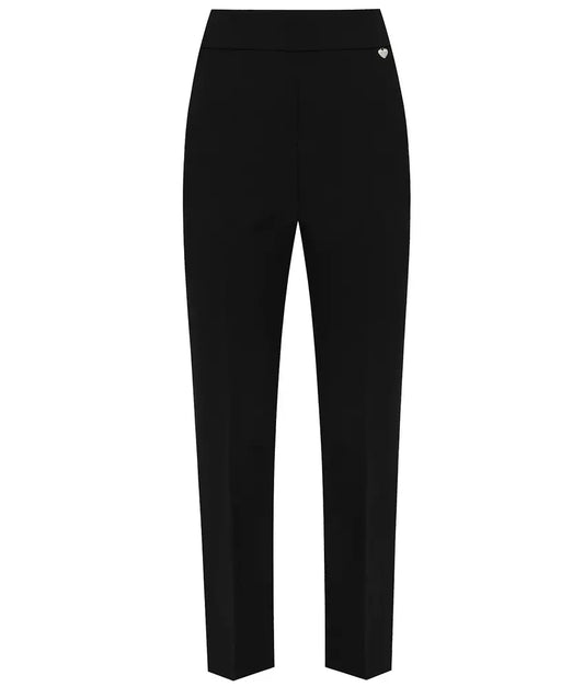 Twinset Elegant Straight-Fit Trousers in Black