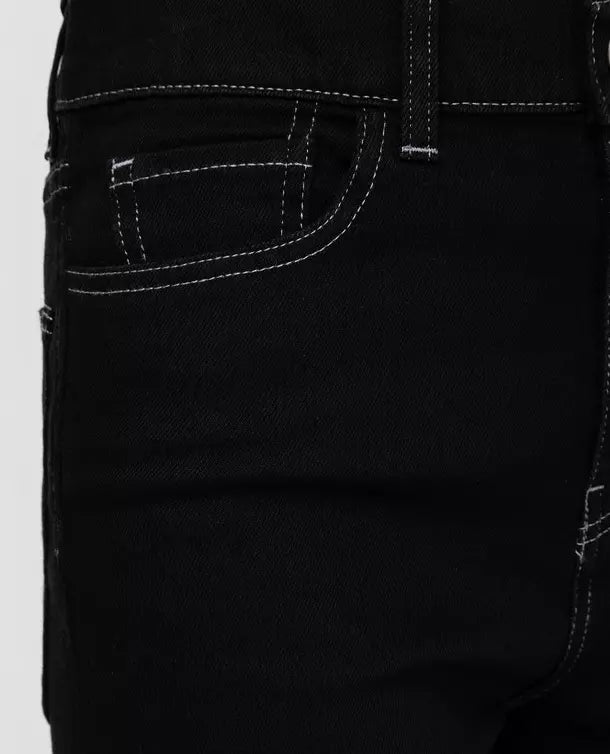 Twinset Elegant Black Cotton Blend Jeans