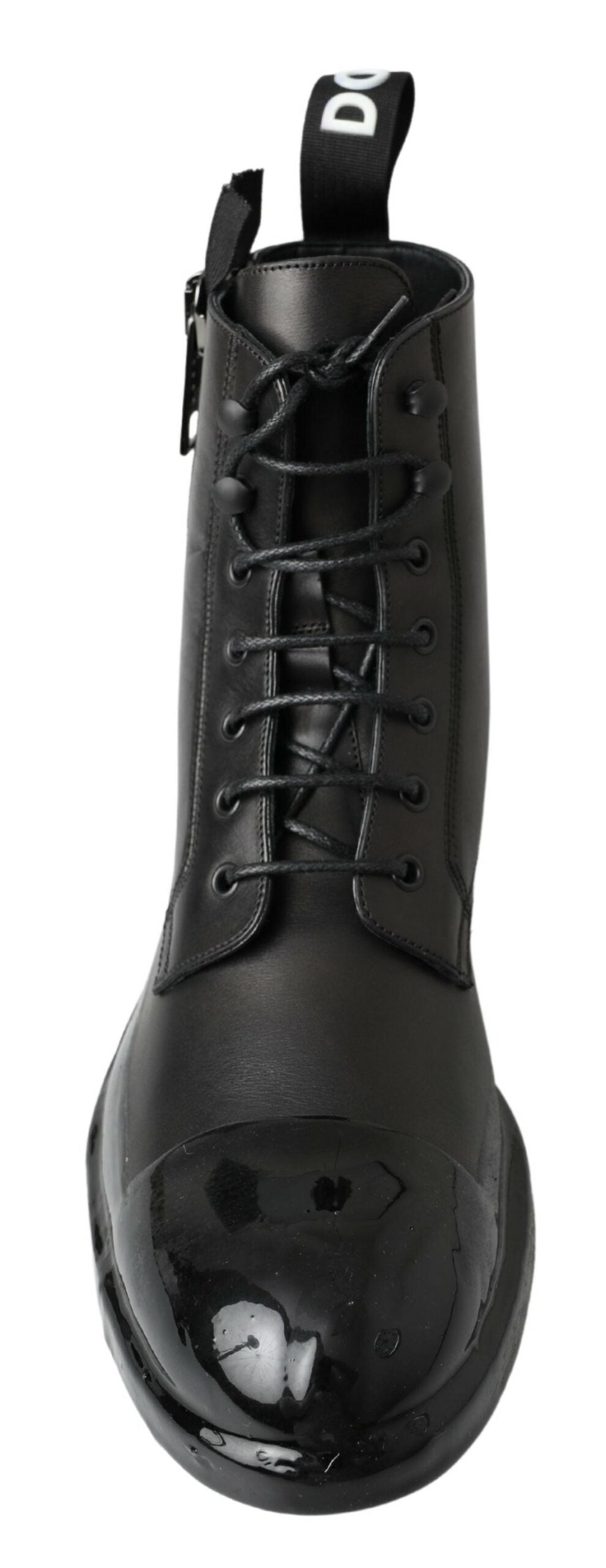 Dolce & Gabbana Elegant Leather Zipper Ankle Boots