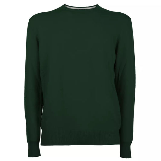 Emilio Romanelli Elegant Men's Crewneck Wool-Cashmere Sweater