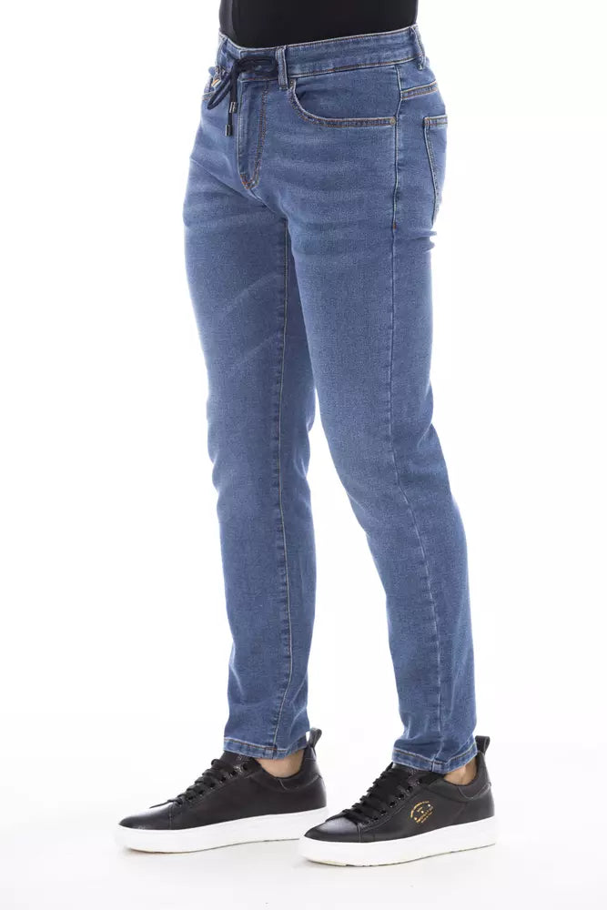 Distretto12 Blue Cotton Men Jeans