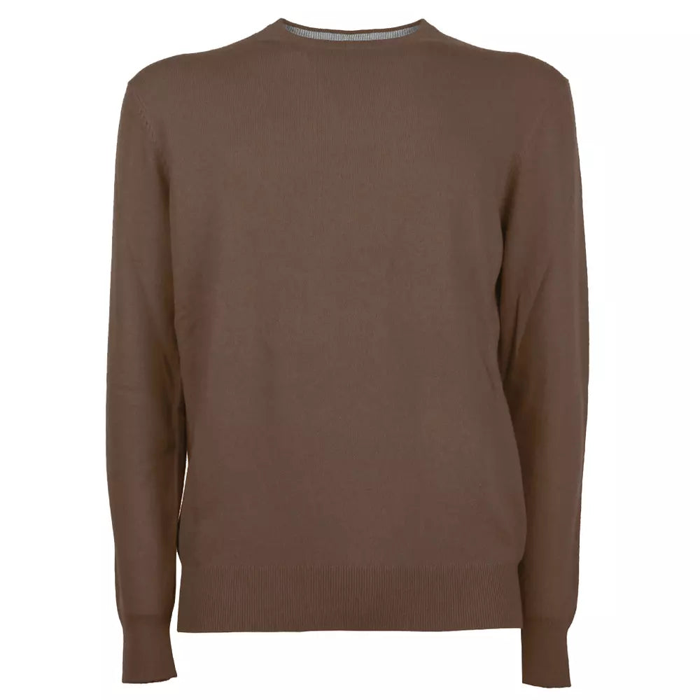 Emilio Romanelli Italian Wool-Cashmere Men's Crewneck Sweater