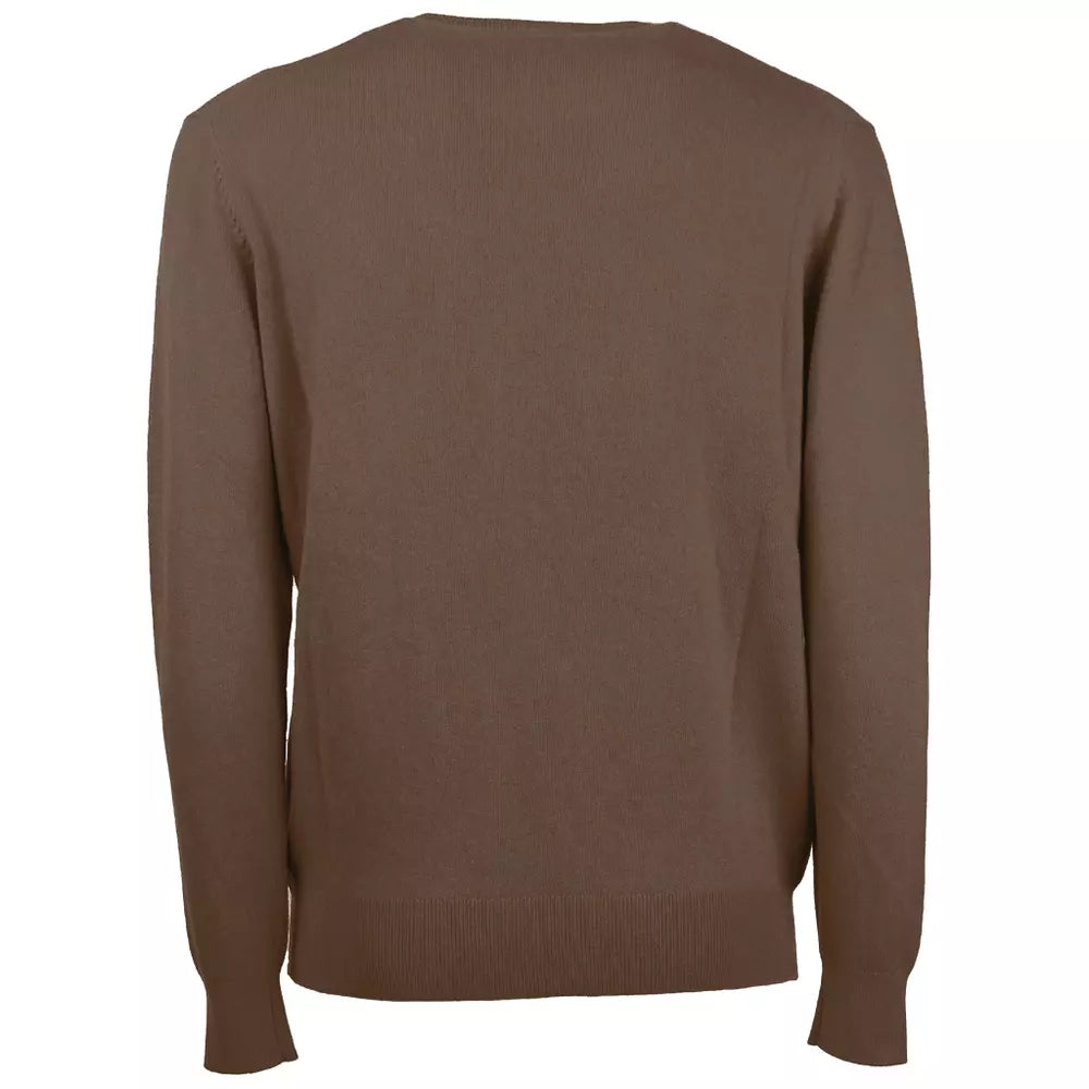 Emilio Romanelli Italian Wool-Cashmere Men's Crewneck Sweater