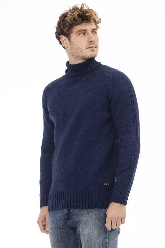 Distretto12 Blue Acrylic Men Sweater