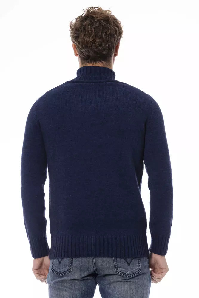 Distretto12 Blue Acrylic Men Sweater