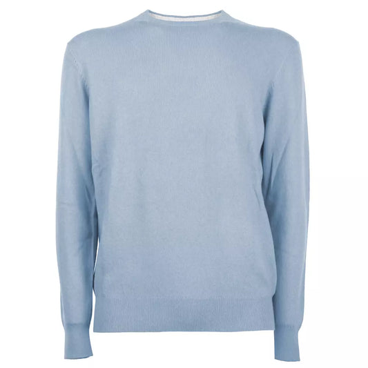 Emilio Romanelli Elegant Men's Crewneck Wool-Cashmere Sweater