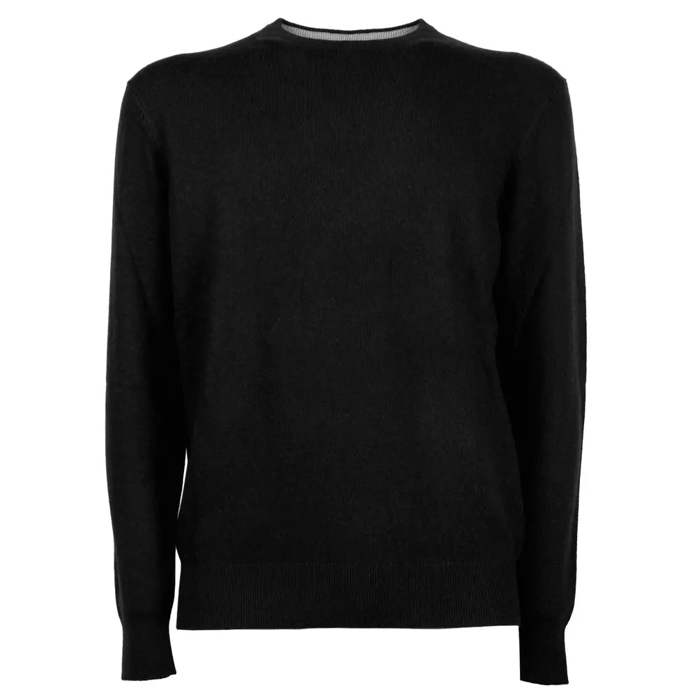 Emilio Romanelli Italian Wool-Cashmere Blend Men's Crewneck Sweater