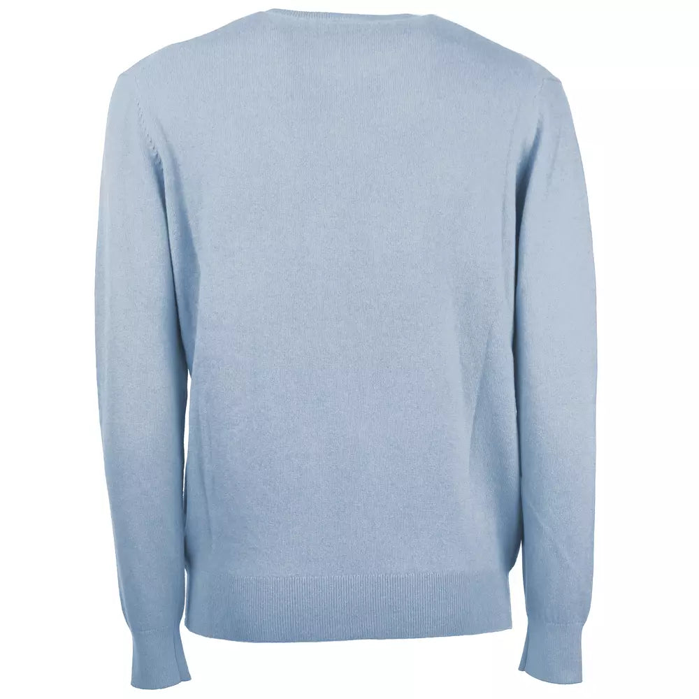 Emilio Romanelli Elegant Men's Crewneck Wool-Cashmere Sweater